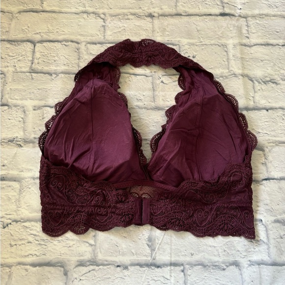 Zenana Outfitters Purple Lace Halter Top Bralette 2XL EUC - Picture 2 of 12